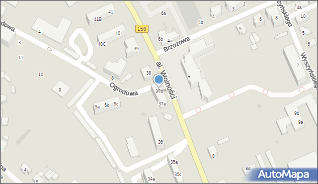 Strzelce Krajeńskie, Aleja Wolności, 37b, mapa Strzelce Krajeńskie