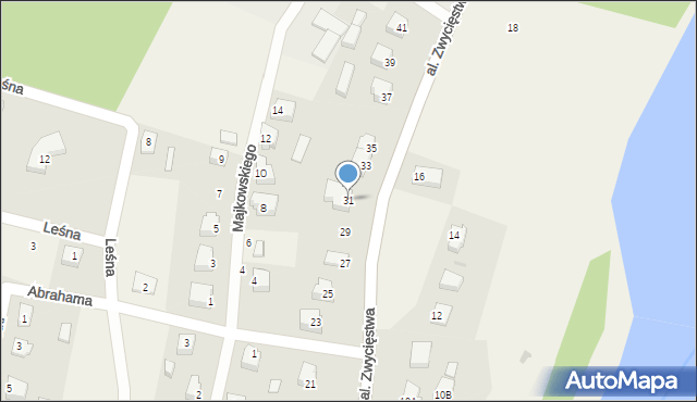 Sulęczyno, Aleja Zwycięstwa, 31, mapa Sulęczyno