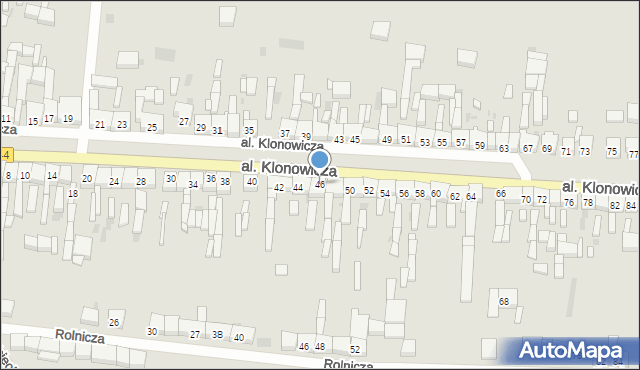 Sulmierzyce, Aleja Klonowicza, 46, mapa Sulmierzyce