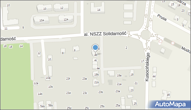 Świdnik, Aleja NSZZ Solidarność, 4b, mapa Świdnika