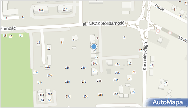 Świdnik, Aleja NSZZ Solidarność, 4d, mapa Świdnika