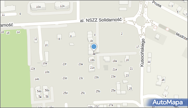 Świdnik, Aleja NSZZ Solidarność, 4e, mapa Świdnika