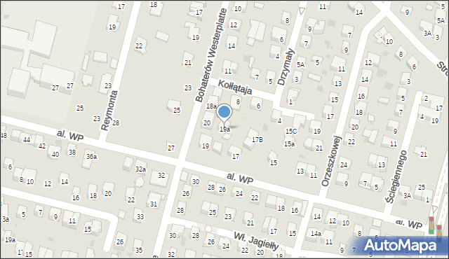 Świdnik, Aleja Wojska Polskiego, 19a, mapa Świdnika