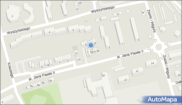 Świecie, Aleja Jana Pawła II, 3a, mapa Świecie