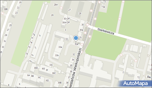 Szczecin, Aleja Powstańców Wielkopolskich, 31a, mapa Szczecina