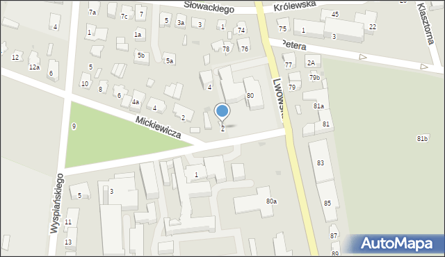 Tomaszów Lubelski, Aleje Grunwaldzkie, 2, mapa Tomaszów Lubelski