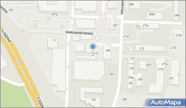 Toruń, Aleksandrowska, 4, mapa Torunia