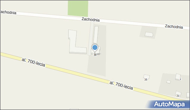 Trutnowy, Aleja 700-lecia, 38, mapa Trutnowy