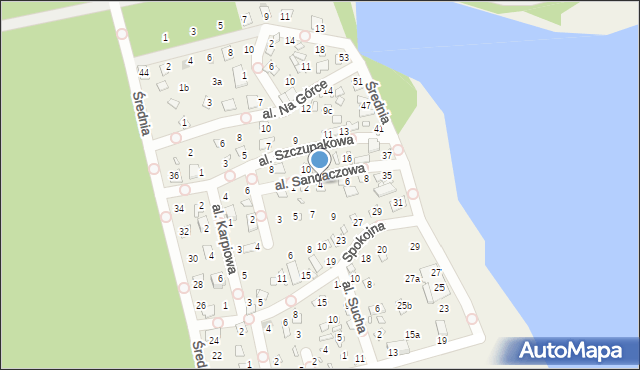 Turawa, Aleja Sandaczowa, 4, mapa Turawa