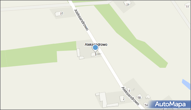 Unierzyż, Aleksandrowo, 3, mapa Unierzyż