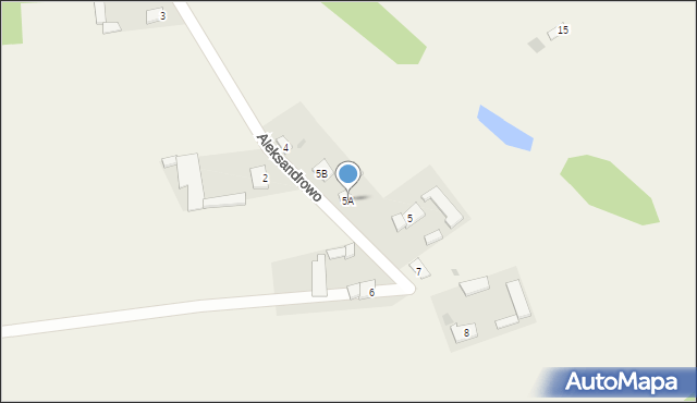 Unierzyż, Aleksandrowo, 5A, mapa Unierzyż