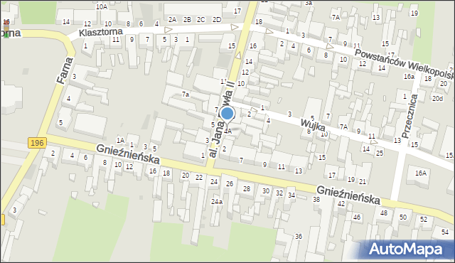 Wągrowiec, Aleja Jana Pawła II, 4A, mapa Wągrowiec