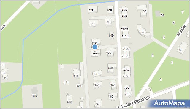 Warszawa, Aleja Dzieci Polskich, 67C, mapa Warszawy