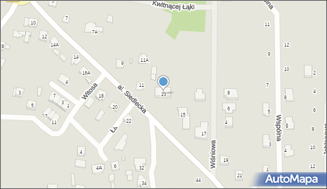Węgrów, Aleja Siedlecka, 13, mapa Węgrów