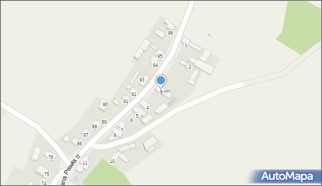 Wiechowice, Aleja Jana Pawła II, 3, mapa Wiechowice