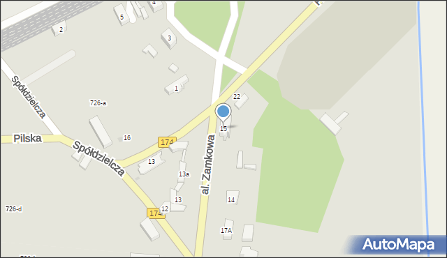 Wieleń, Aleja Zamkowa, 15, mapa Wieleń