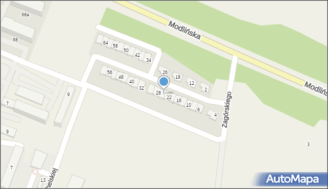 Wieliszew, Aleja Solidarności, 24, mapa Wieliszew