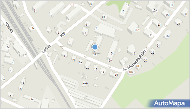 Wołów, Aleje Niepodległości, 3A, mapa Wołów