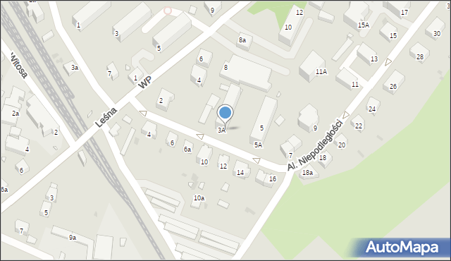 Wołów, Aleje Niepodległości, 3B, mapa Wołów
