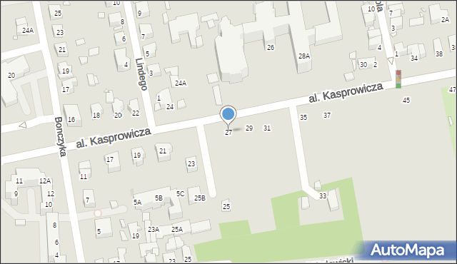 Wrocław, Aleja Kasprowicza Jana, 27, mapa Wrocławia