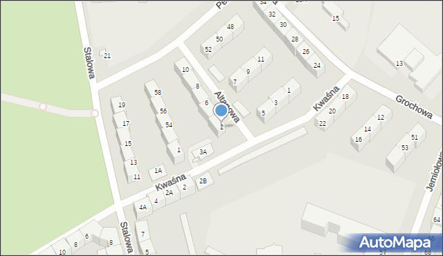 Wrocław, Altanowa, 2, mapa Wrocławia