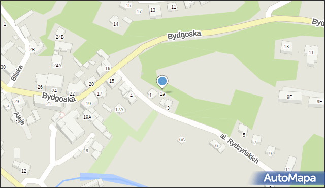 Wyrzysk, Aleja Rydzyńskich, 1a, mapa Wyrzysk