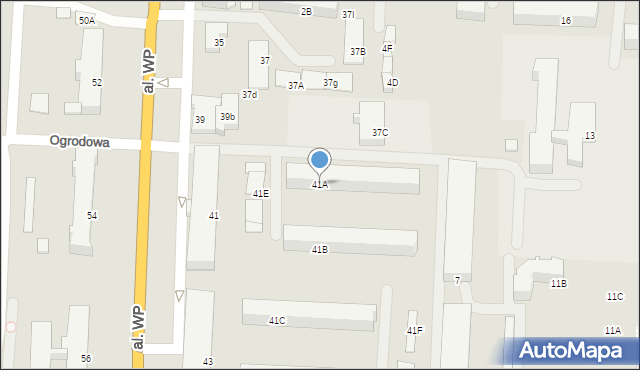 Zambrów, Aleja Wojska Polskiego, 41A, mapa Zambrów