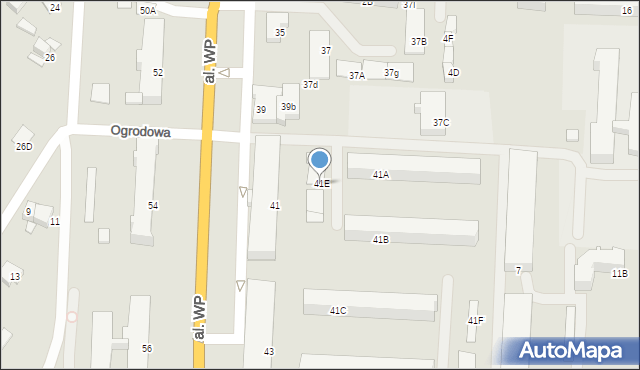 Zambrów, Aleja Wojska Polskiego, 41E, mapa Zambrów