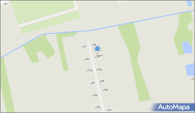 Zgierz, Aleksandrowska, 128h, mapa Zgierz