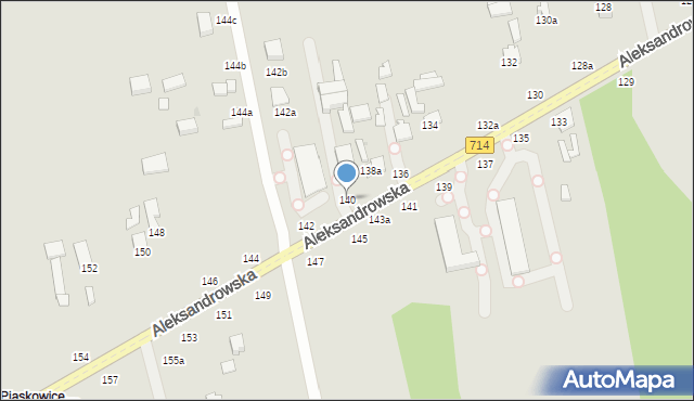 Zgierz, Aleksandrowska, 140, mapa Zgierz