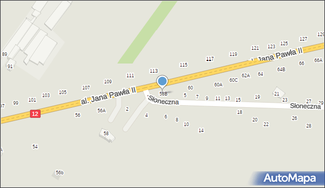 Zwoleń, Aleja Jana Pawła II, 58B, mapa Zwoleń