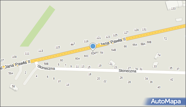 Zwoleń, Aleja Jana Pawła II, 62A, mapa Zwoleń