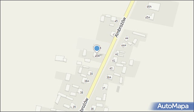 Ambrożów, Ambrożów, 40A, mapa Ambrożów