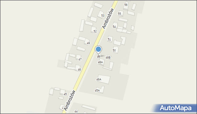 Ambrożów, Ambrożów, 48, mapa Ambrożów