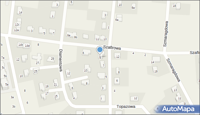 Dobrzykowice, Ametystowa, 9, mapa Dobrzykowice