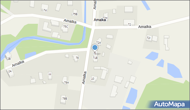 Podjazy, Amalka, 71A, mapa Podjazy