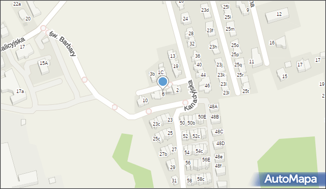 Zielonki, Amerykańska, 6, mapa Zielonki