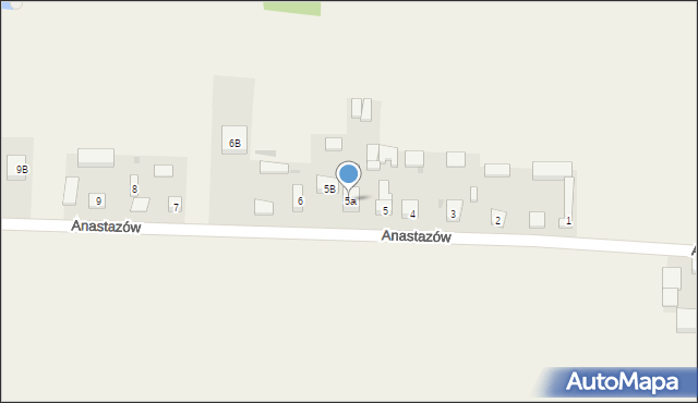 Anastazów, Anastazów, 5a, mapa Anastazów