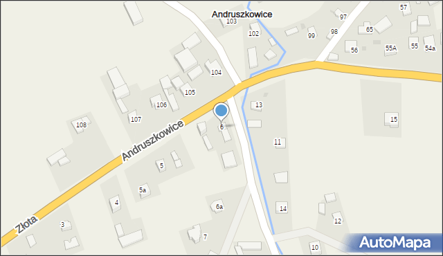 Andruszkowice, Andruszkowice, 6, mapa Andruszkowice