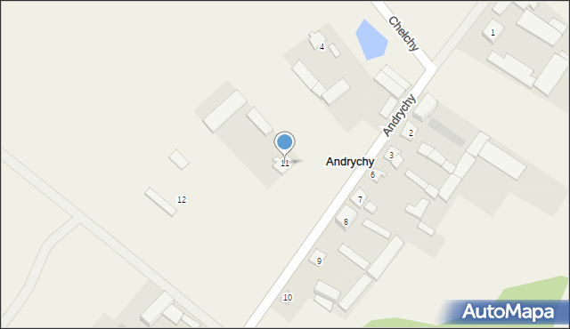 Andrychy, Andrychy, 11, mapa Andrychy