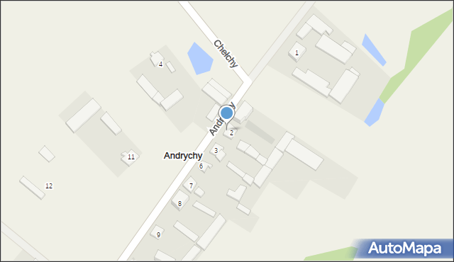 Andrychy, Andrychy, 2a, mapa Andrychy