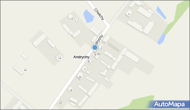 Andrychy, Andrychy, 3, mapa Andrychy