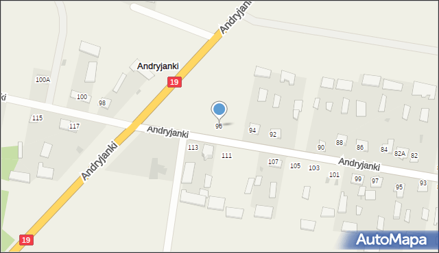 Andryjanki, Andryjanki, 96, mapa Andryjanki