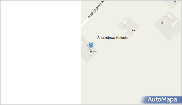 Andrzejewo, Andrzejewo-Kolonie, 33, mapa Andrzejewo