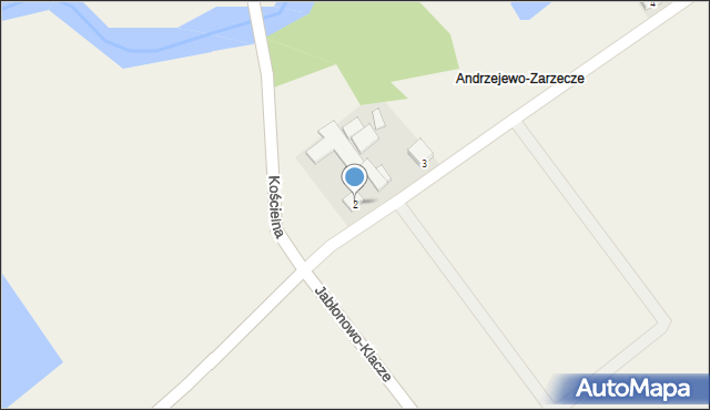 Andrzejewo, Andrzejewo-Zarzecze, 2, mapa Andrzejewo