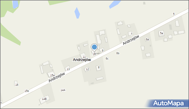 Andrzejów, Andrzejów, 10, mapa Andrzejów