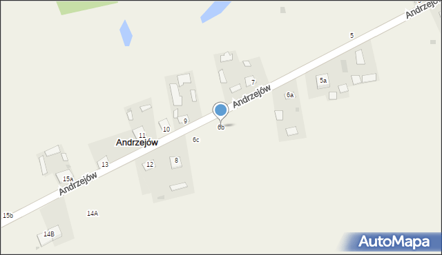 Andrzejów, Andrzejów, 6b, mapa Andrzejów