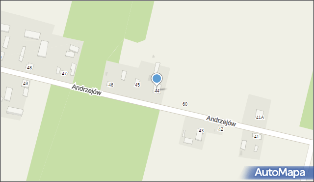 Andrzejów, Andrzejów, 44, mapa Andrzejów