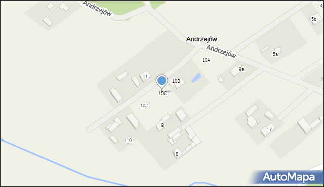 Andrzejów, Andrzejów, 10C, mapa Andrzejów