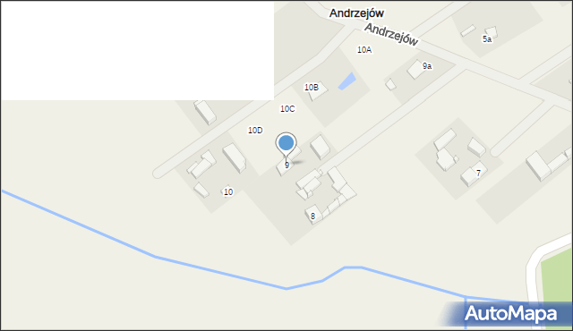 Andrzejów, Andrzejów, 9, mapa Andrzejów